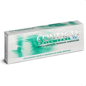 Contacta, Daily Lens Yal 15, Lenti a Contatto Giornaliere per Miopia, Lenti a Contatto con Acido Ialuronico Sicure e Facili da Applicare, Diottrie -4,00, Confezione da 15 Lenti Monouso