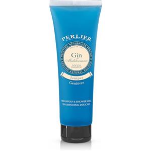Perlier - Doccia Shampoo Gin del Mediterraneo, 250 ml, Unisex, per Tutte le Pelli, Detergenza Delicata, Energizzante e Tonificante, con Estratto di Ginepro, Clinicamente Testato