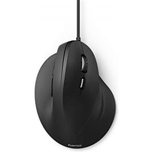 Hama 00182698 Mouse USB Ottico con filo, 1800 DPI, Mano destra, Nero