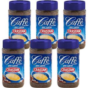 Crastan Caffè Solubile per Latte - 6 vasetti da 100 gr