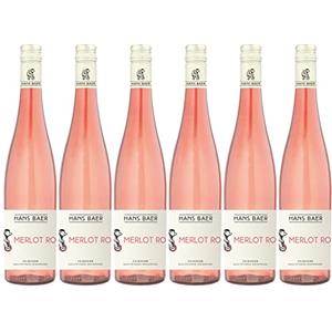 Hans baer - Merlot Rosé - Vino Rosato - Rheinhessen, Germania (6 x 0,75l)