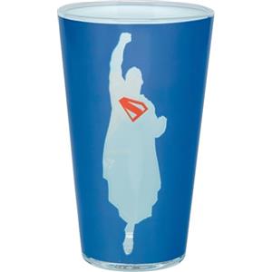 Paladone Bicchiere da 440 ml, con licenza ufficiale DC Comics, bicchiere in vetro per fan dei supereroi, regalo divertente, merchandising cinematografico