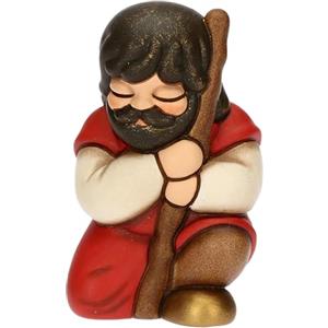 THUN - Pellegrino - ceramica - Collezione Presepe Classico - 5,7 x 4,7 x 8 cm