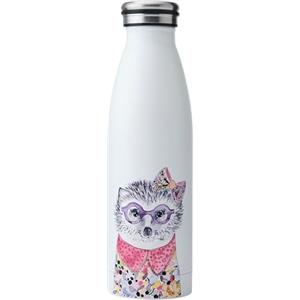 Mikasa Tipperleyhill, Borraccia termica in acciaio inox con isolamento a doppia parete, con motivo con maiale, mantiene le bevande calde per 12 ore e fredde per 18 ore, lavabile solo a mano, 500 ml