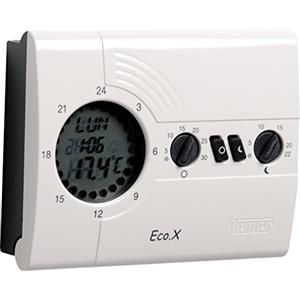 VEMER VN160800 ECO.X-W - Cronotermostato Digitale per Caldaia, Programmazione Settimanale, Alimentazione a Batterie, Bianco