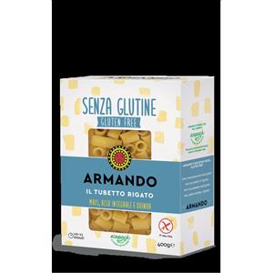 Armando Tubetto Rigato Senza Glutine con Mais, Riso Integrale e Quinoa - 400 g