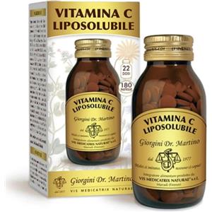 GIORGINI Vitamina C liposolubile 180 pastiglie da 500 mg - Favorisce il metabolismo energetico e riduce la stanchezza