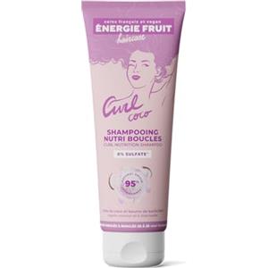 ENERGIE FRUIT Shampoo senza solfati, burro di cocco e karitè biologico, capelli ricci, vegano, 250 ml