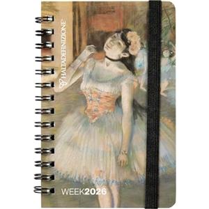 Franco Cosimo Panini HALTADEFINIZIONE - Agenda Settimanale 12 Mesi, Agenda 2026 con Copertina Stampata con un'Opera d'Arte, Chiusura ad Elastico, Doppio Segnalibro e 352 Pagine, 9x13h cm, Ballerina