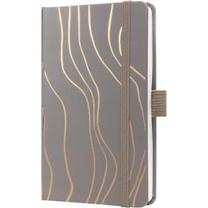 SIGEL J5350 Jolie Agenda settimanale 2025, motivo Mocca Meringue, 9,5 x 15 cm, copertina rigida, 174 pagine, marrone