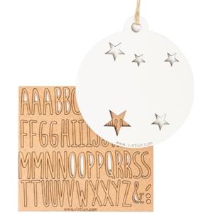 WONDEE Palline di Natale Personalizzate, PACK 5 Pallina di Natale Personalizzata con Nome a Casa in Famiglia (Include Lettere e una Corda), Decorazioni Natalizie Personalizzate Originali ed Ecologiche
