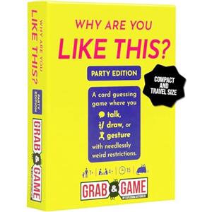 Exploding Kittens - Why Are You Like This? Grab & Game - Compact Travel-Sized Party Card Game for Adults, Teens, and Families - 2 Player, 15-Minute Gameplay - Ages 7+