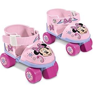 Mondo Rotelle Skate Minnie, Pattini A Per Bambina, Rosa (Pink), Regolabile dal 22 al 29