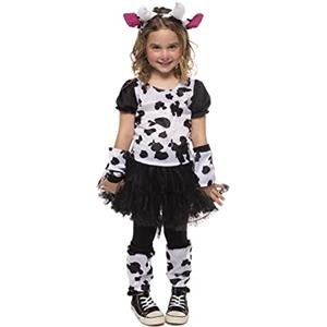 Rubie's Rubies Costume Mucca Tutu per ragazze, vestito con tutu e coda, diadema, guanti, scaldamuscoli e collant, originale, ideale per Halloween, Natale, carnevale e compleanno.