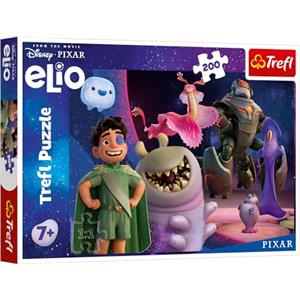 Trefl - Elio, Elio in una galassia lontana - Puzzle da 200 pezzi - Puzzle colorati con personaggi delle fiabe, intrattenimento creativo, divertimento per bambini dai 7 anni in su
