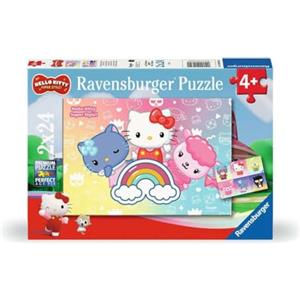 Ravensburger - Puzzle Hello Kitty | Puzzle Bambini 4 Anni O più | 26x18 Cm | Regalo Bambino 4 Anni | Gioco Educativo E Stimolante | Idea Regalo | 2 Inclusi