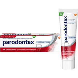 Parodontax Naturalmente, dentifricio bianco, 75 ml, aiuta a ridurre e prevenire il sanguinamento delle gengive