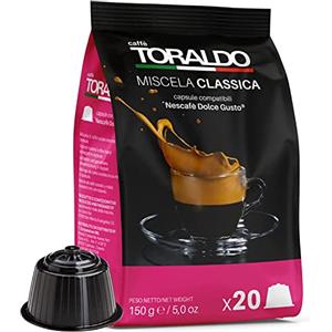 CAFFÈ TORALDO | Capsule Compatibile Con Dolce Gusto (100 Unità, Miscela Classica)