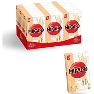 Mikado Biscotto Ricoperto di Cioccolato Bianco, 24 x 70 g