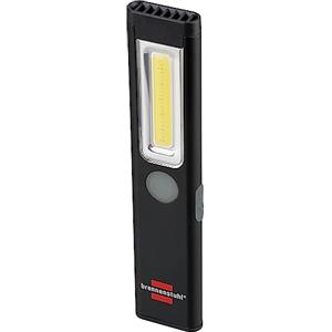 Brennenstuhl Torcia LED a batteria PL 200 AC/LED con COB LED (200 lm, cavo di ricarica USB C, durata fino a 12 ore, lampada di ispezione COB con magnete e clip)