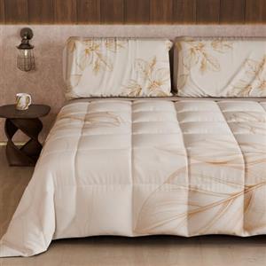 PETTI Artigiani Italiani - Trapunta Invernale, Piumone Invernale, Trapunta Matrimoniale Double Face Tinta Unita e Stampa Digitale Floreale 25 150, 100% Microfibra, Made in Italy