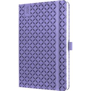 SIGEL J6125 Agenda settimanale Jolie 2026-1 anno - circa A5 - dark purple - 2 pagine = 1 settimana - copertina rigida - 80 g/m² - viola - 174 p. - certificazione FSC