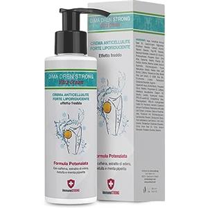 ImmunoSTRONG DIMA DRENA STRONG - Crema anticellulite forte Crema corpo con Bromelina Drenante e Rassodante Cosce Glutei e Pancia, Formula bioattiva iperpenetrante - ImmunoSTRONG