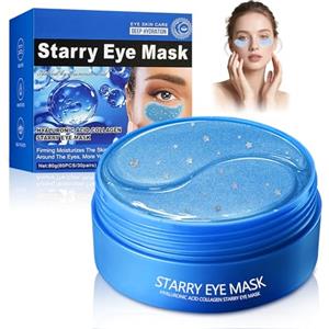Sikeydels 60 Pcs Patch Occhi,Patch Occhiaie e Borse 30 Paias, Patchs Occhi Essence,Maschera Contorno Occhiaie,Anti Rughe, Rimuovi Borse e Puffiness,Patchs Occhis Antirughe Donne e Uomini