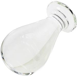 Future of your pleasure Sensual Plug in ano per uomo 11,4 cm Ø6 cm in vetro trasparente, but plug XL pesante per giochi anali intensi FOPS G84L