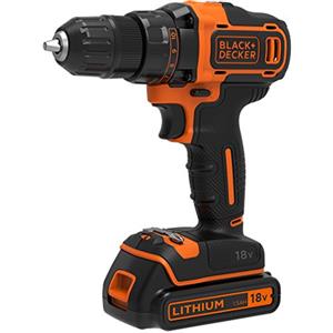 BLACK+DECKER ‎BLACK+DECKER BDCDD186B-QW Avvitatore 18 V Senza fili con caricatore/batteria 1,5 Ah