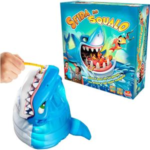 Goliath Sfida lo Squalo - Gioco da Tavolo Interattivo per Bambini dai 4 Anni - Azione, Riflessi e Pesca Senza Batterie - 2-4 Giocatori