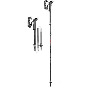 LEKI Makalu FX Carbon AS - Bastoncini da Trekking Pieghevoli Antishock 110-130 cm