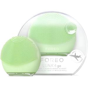 FOREO LUNA 4 go, spazzola per pulizia viso e massaggio viso rassodante, Favorisce l'assorbimento delle formule di skincare, Dispositivo da viaggio, Per tutti i tipi di pelle, Pistachio