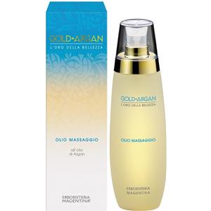 Erboristeria Magentina Olio Massaggio Gold Argan 200 ml - Nutriente e Idratante con Olio di Argan, Mandorle e Sesamo
