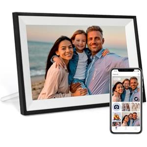 humblestead Cornice digitale Wi-Fi Humblestead, rotazione automatica, schermo touchscreen intelligente IPS da 10,1 pollici 1280 x 800, configurazione remota semplice tramite l'app AiMOR, bianco