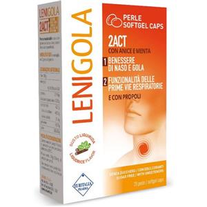 Euritalia Lenigola - 10 Perle Gusto Liquirizia con Propoli per il Benessere della Gola