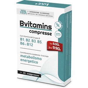 PALADIN PHARMA Sanavita B-Vitamins - Integratore Alimentare con Vitamine del Gruppo B, 30 Compresse per Energia e Benessere