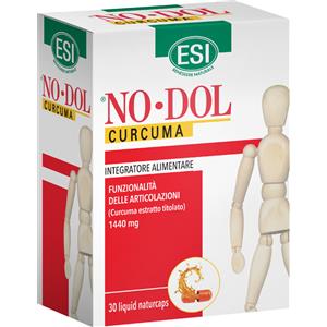 ESI No-Dol Curcuma 30 Naturcaps Liquido - Integratore per la Funzionalità Articolare con Alta Biodisponibilità
