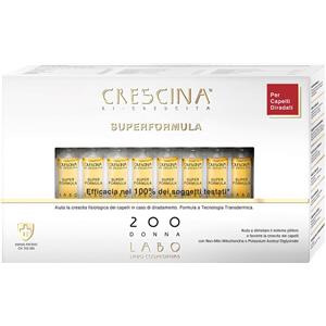 Labo Crescina Ri Crescita Super Formula 200 - Trattamento Anticaduta e Ricrescita per Donna, 20 Fiale da 3,5 ml