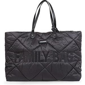 CHILDHOME, Family Bag, borsa per il cambio, borsa fasciatoio borsa da viaggio/weekend, grande capacità, custodia staccabile inclusa, nero trapuntato