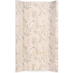 Kikka Boo KikkaBoo Fasciatoio Portatile Neonato 80x50 cm SECRET GARDEN, Materassino Fasciatoio Impermeabile e Morbido in PVC, Beige