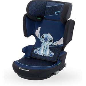 Bebeconfort Disney Road Fix i-Size, Seggiolino Auto 15-36 kg, 3,5-12 anni (100-150 cm), Seggiolino Auto Isofix Pieghevole, Portatile e Leggero 4.4 Kg, 14 Posizioni Poggiatesta, Authentic Stitch