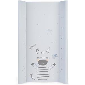 Kikka Boo KikkaBoo Fasciatoio Portatile Neonato 80x50 cm STRIPY FRIENDS, Materassino Fasciatoio Impermeabile e Morbido in PVC, Blu