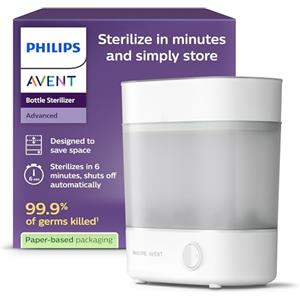 AVENT Philips Avent Esterilizador De Botellas Eléctrico A Vapor Para Hasta 6 Biberones, Tetinas Y Accesorios, Diseño Modular, Color Blanco SCF291/00