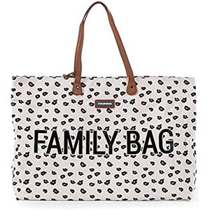 CHILDHOME, Family Bag, borsa per il cambio, borsa fasciatoio borsa da viaggio/weekend, grande capacità, custodia staccabile inclusa, Leopardo