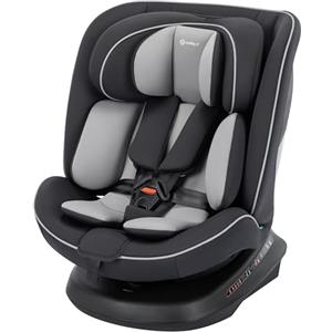 Safety 1st Cosmo i-Safe, Seggiolino Auto Girevole (Base), (0-12 Anni, 40-150 cm), Seggiolino Auto 0-36 Kg, Riduttore Neonato, 11 Posizioni Poggiatesta, Reclinabile 6 Posizioni, Leggero (5,6 kg), Nero