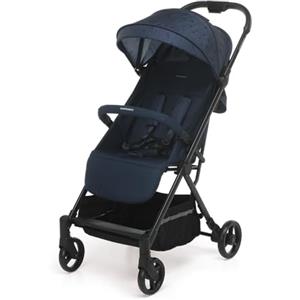 Foppapedretti Passeggino Compatto Voilà, per bambini 0-22 Kg (0-4 anni), Chiusura ad 1 mano, Self-Standing, Schienabile Regolabile, Trasportabile, Porta Oggetti, Telaio in Alluminio, Marina