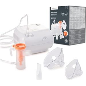 Nuvita 5023 Aerosol a Pistone per Terapia Respiratoria Efficace - Nuova Versione del Modello 5020, Alte Prestazioni, Basso Rumore, Compatibilità con Tutti i Medicinali