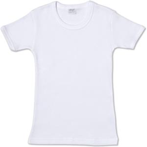 Ellepi BA649NR Maglietta Cotone Garzato Mezza Manica, Bianco, Taglia 12 Anni