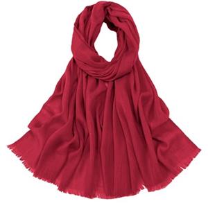 Van Der Rich ® - Sciarpa in misto Cotone 90cm*180cm - Donna - Uomo (9-Rosso scuro)